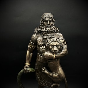King of Uruk Gilgamesh Statue | Ancient Mesopotamian Mythology | Epic of Gilgamesh I Gilgamesh Sumerian King I Museum Replica Gift Luxury