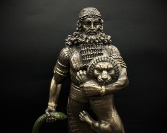 King of Uruk Gilgamesh Statue | Ancient Mesopotamian Mythology | Epic of Gilgamesh I Gilgamesh Sumerian King I Museum Replica Gift Luxury