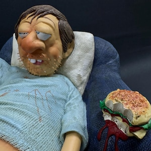 Guilermo Forchino Large The Coach Potato Figurine Unique Statue