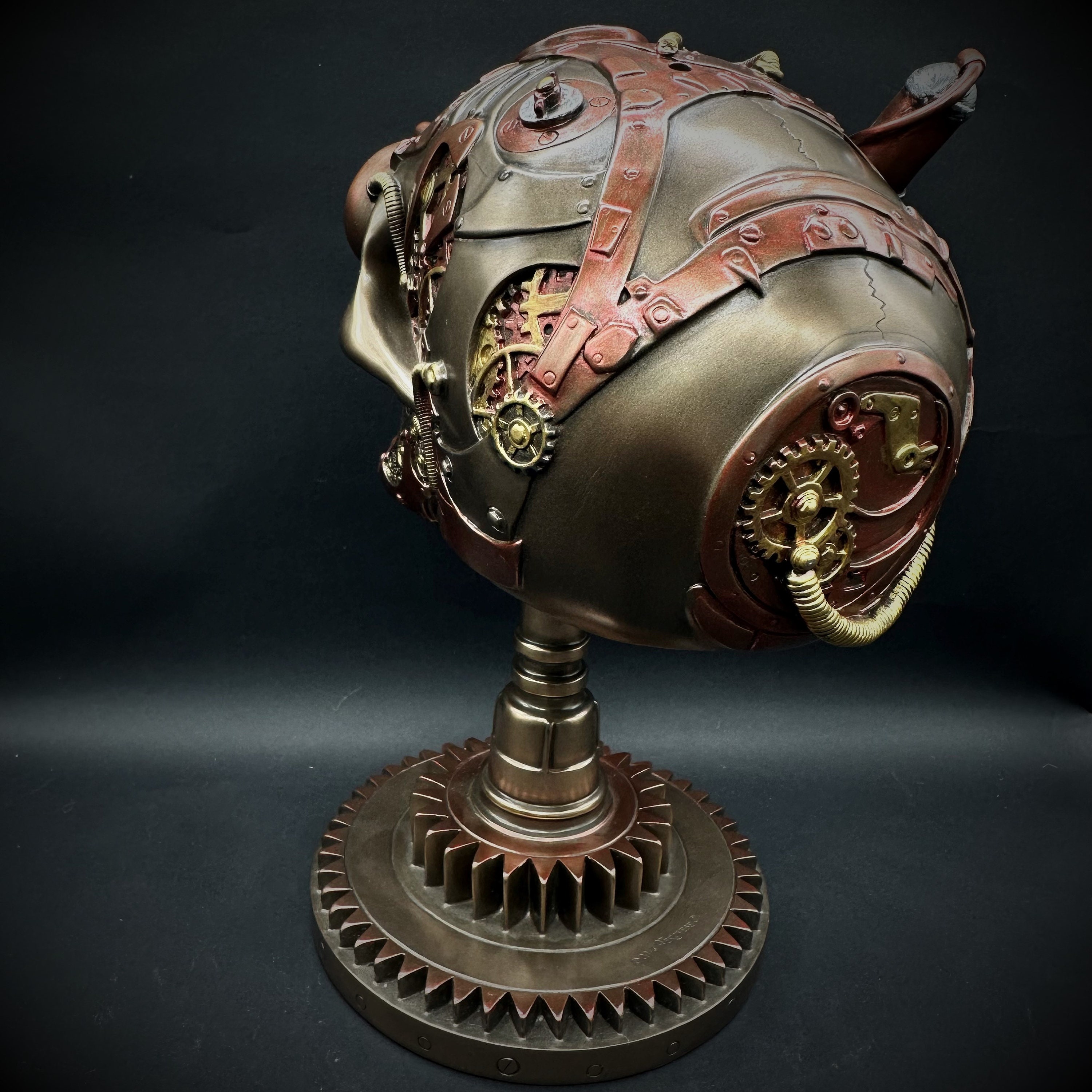 Steampunk Skull I Steampunk Skull Statue Steampunk Gothic Home Decor Vintage I Boho Party Decor ...