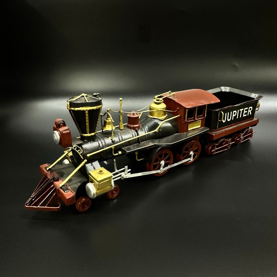 Black Train Set I Collectible Metal Train I Vintage Design Metal Train