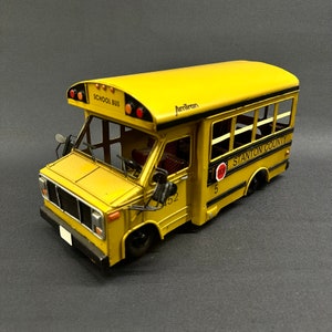 American Yellow School Bus Decorative Metal Car