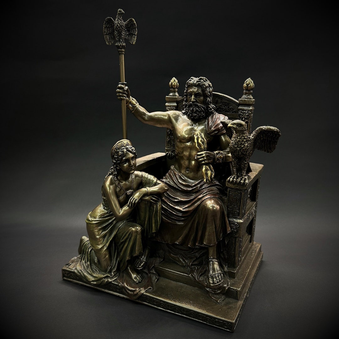 ギリシャ神話 ゼウスとネメシス像 41cm(Zeus and Nemesis) ギリシャ神話 ゼウスとネメシス像 41cm(Zeus and Nemesis) ギリシャ