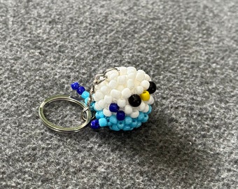Kanzi Glass Bead Animal Keychain