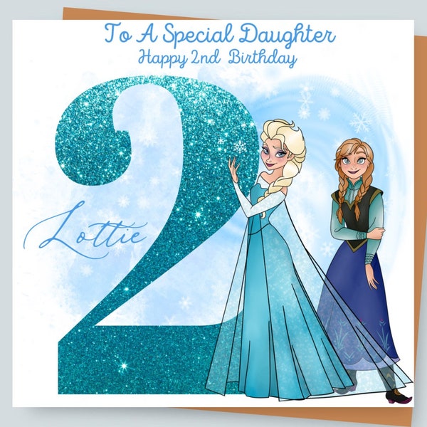 thumbnail image 2 of Personalised 'Little Princess' 2nd Birthday Card For Daughter, Granddaughter, Niece 2 of 3