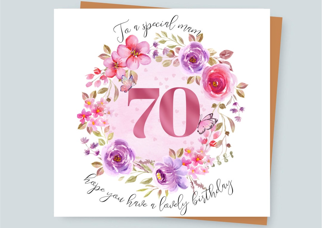 Personalised 70th Birthday Card 70th Birthday Mam Mum 70th Card Nan ...