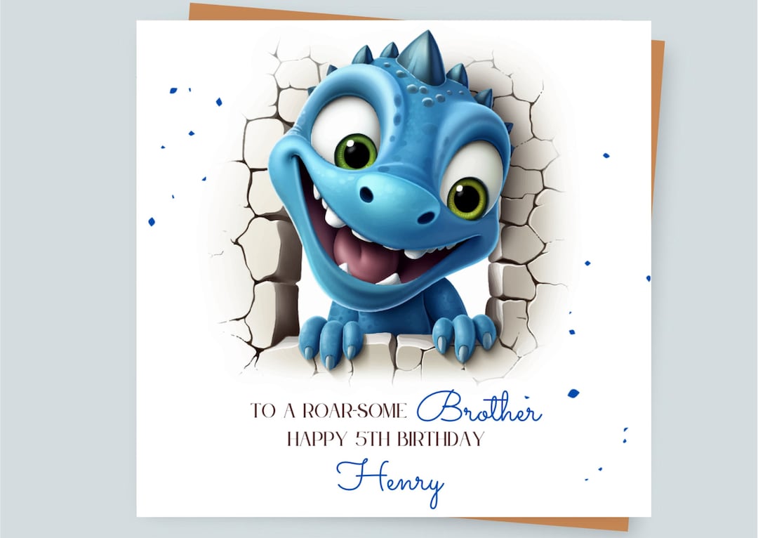 Personalised Super Wings Birthday Card For Boys - Son, Nephew, Grandson A5 Size 6 thumbnail image