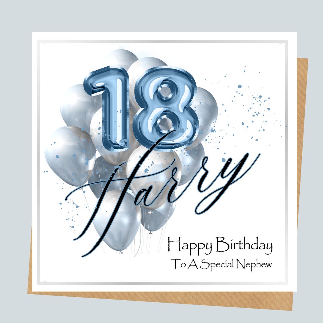 Personalised 18th Birthday Card for Son, Grandson, Nephew - Etsy UK