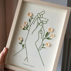 Hand flower