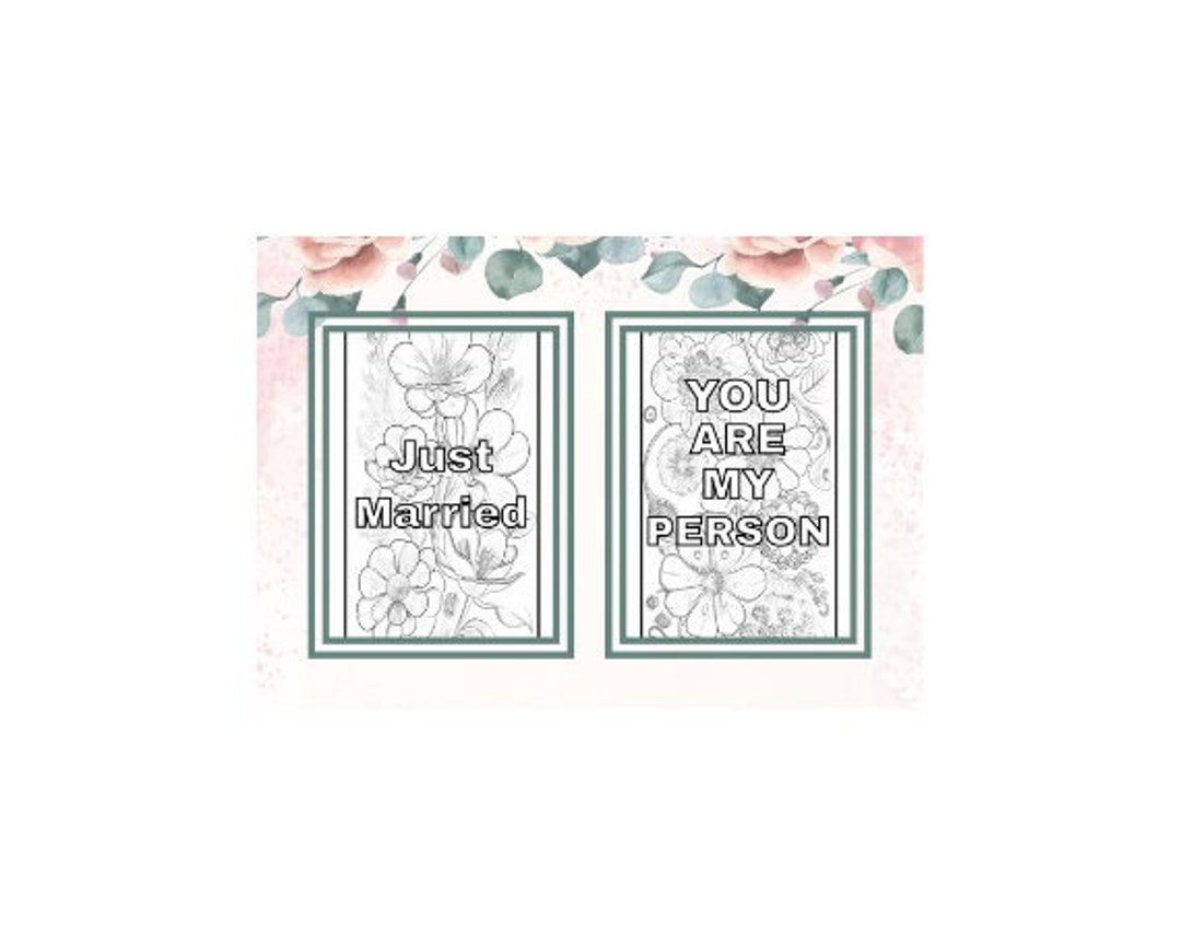 Printable Wedding Quotes Coloring Book - Etsy