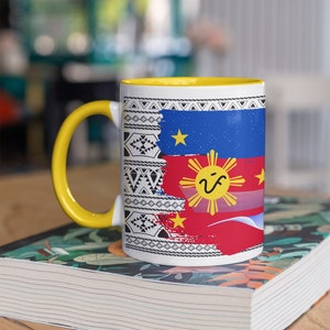 Philippines mug - Christmas gift Filipino - Baybayin - philippine flag - present for Proud Pinoy Pinay Filipina