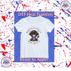 Buffalo Football Mini Mafia Circle DTF Transfer - Ready to Apply