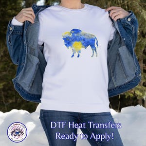 Buffalo Watercolor Buffalo DTF Transfer - Ready to Apply