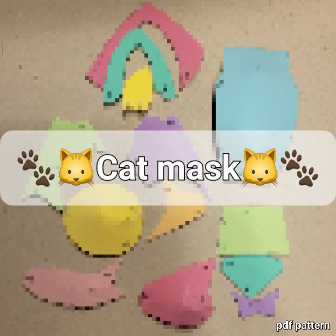 Eva Foam Cat Mask/ Therian Mask Pdf Pattern Guide Step by Etsy Eva Foam Cat Mask/ Therian Mask Pdf Pattern Guide Step by Etsy