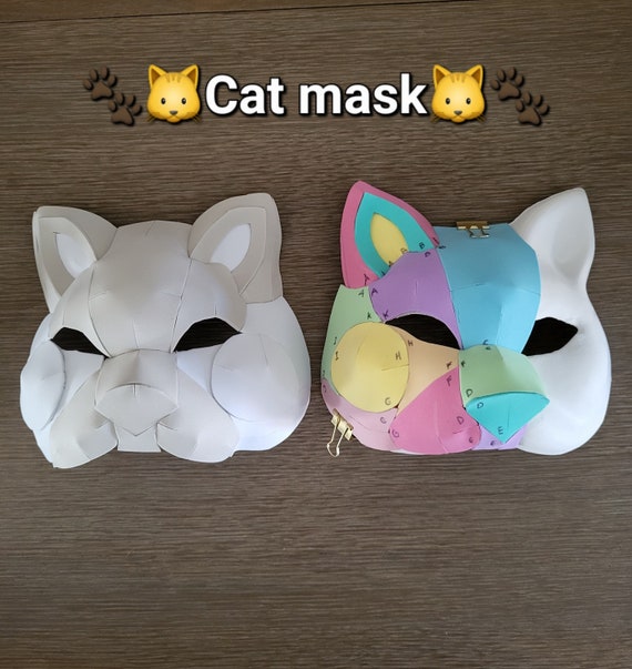 How to make a therian mask with fur tutorial 
