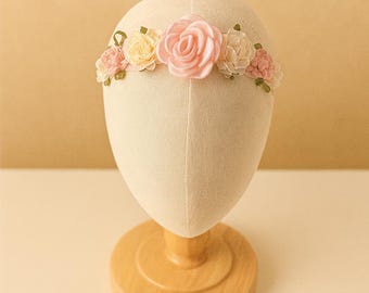 Soft Floral Baby Headband: Delicate Flower Headband for Infant Girls