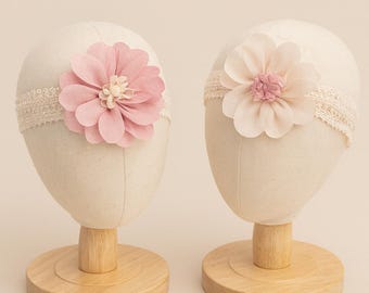 Lacey Big Flower Headband: Soft and Stretchy Floral Headband