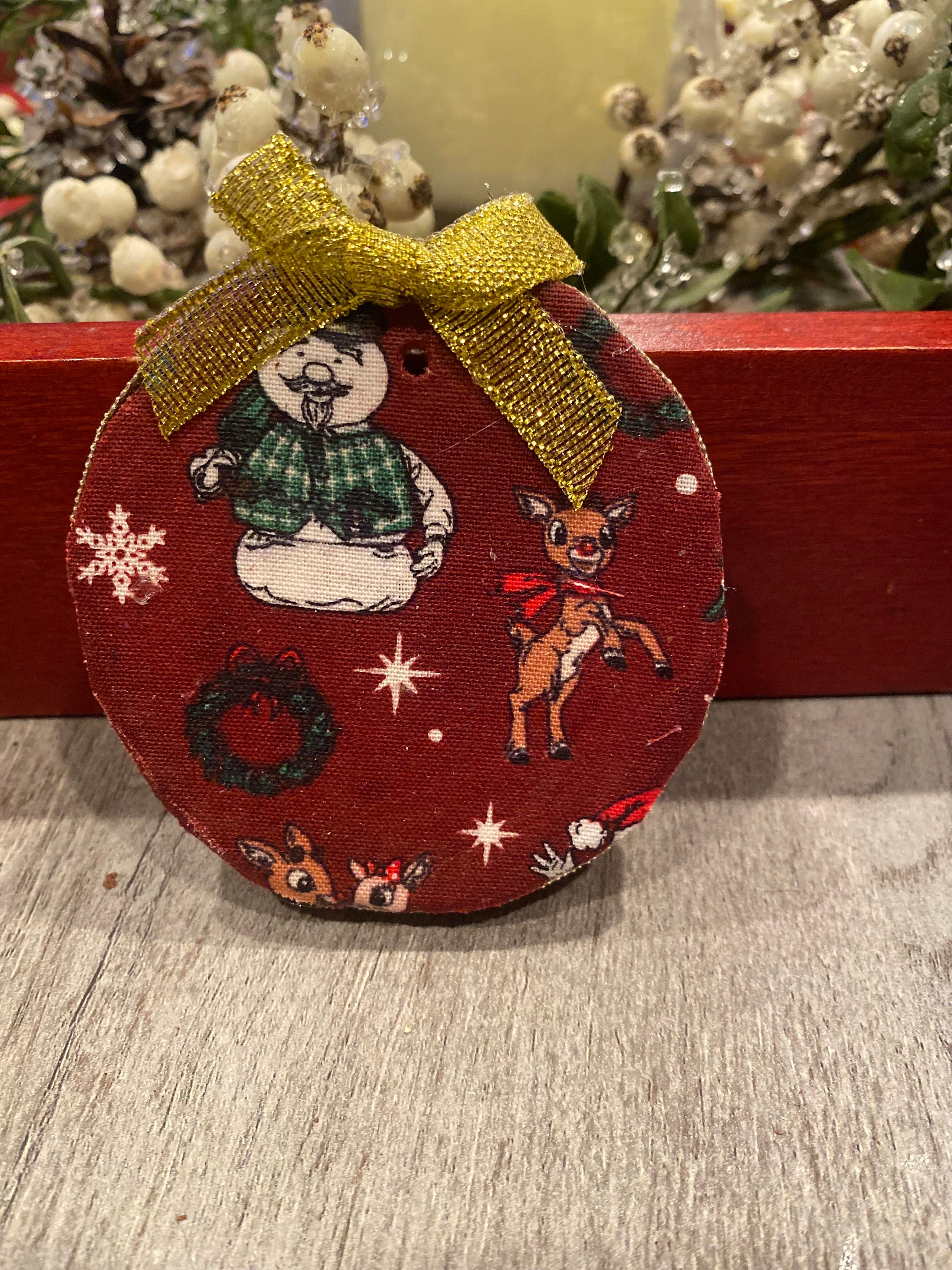 Rudolph the Red Nosed Reindeer Ornament - Etsy