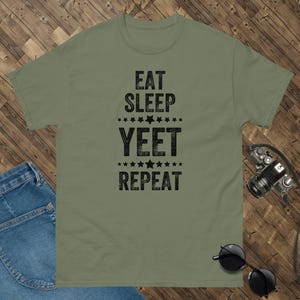 Eat Sleep Yeet Repeat, Funny Yeet Meme, Vintage style