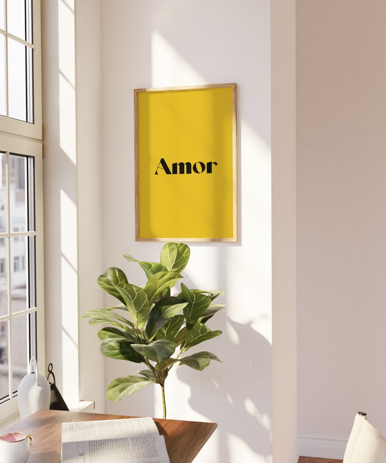 Amor Wall Art Print Printable Wall Art Digital Download - Etsy
