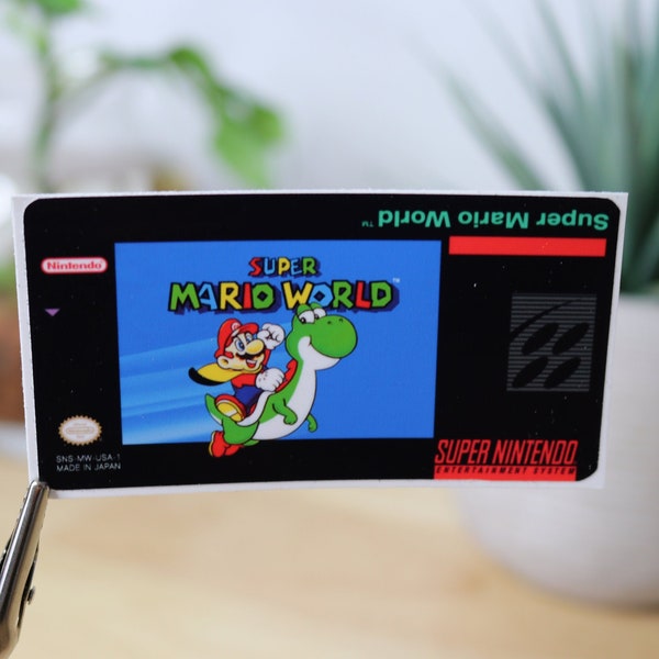 Étiquette de remplacement pour cartouche de jeu Super Nintendo SNES