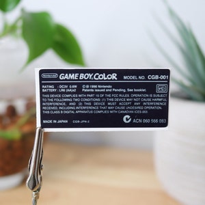 任天堂ゲームボーイカラー GB GBC ゲームカートリッジ交換用バックラベル