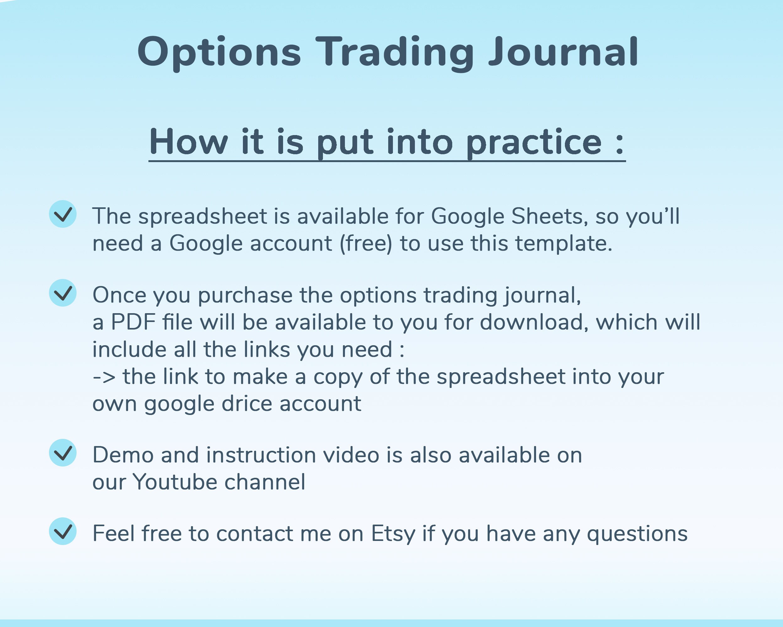 2023 Ultimate Trading Options Journal Spreadsheet Automated - Etsy