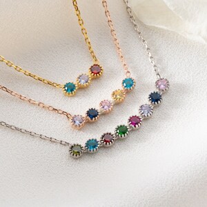 Family Birthstone Necklace, Personalized Gifts for Mom, Mothers Necklace, Birthstone Gifts, Family Necklace, Christmas Gift for Grandma Mom