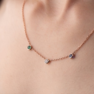 Family Birthtsone Necklace, Mothers Day Gift, Birthstone Necklace, Gift for Mom, Gift for Grandma, Personalized Jewelry