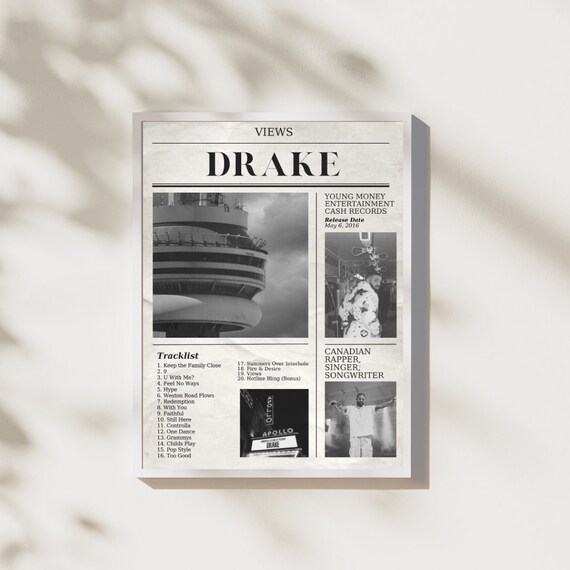 【額縁付き】 VIEWS / Drake A2ポスター il_1080xN.5264364008_9481.jpg