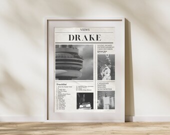 【額縁付き】 VIEWS / Drake A2ポスター Drake - Views – AlbumPrints