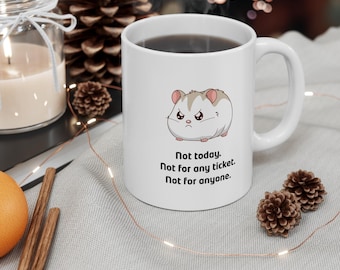 Hamster Tasse | Lustige Illustration Keramik Kaffeetasse