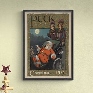 Ready to go | DOWNLOAD digitally restored image from a vintage poster | PRINT awesome retro poster | Magic idea for best Christmas gift