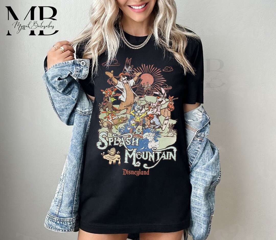 Vintage Splash Mountain Shirt, Vintage Disney Shirt, Disney Splash