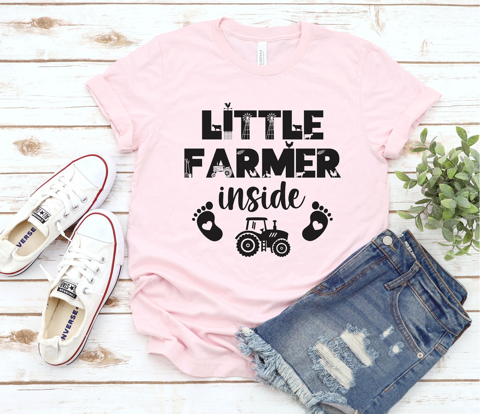 Little Farmer Inside, Love Farmers Shirt, Farming Shirt, Farm Wife ...