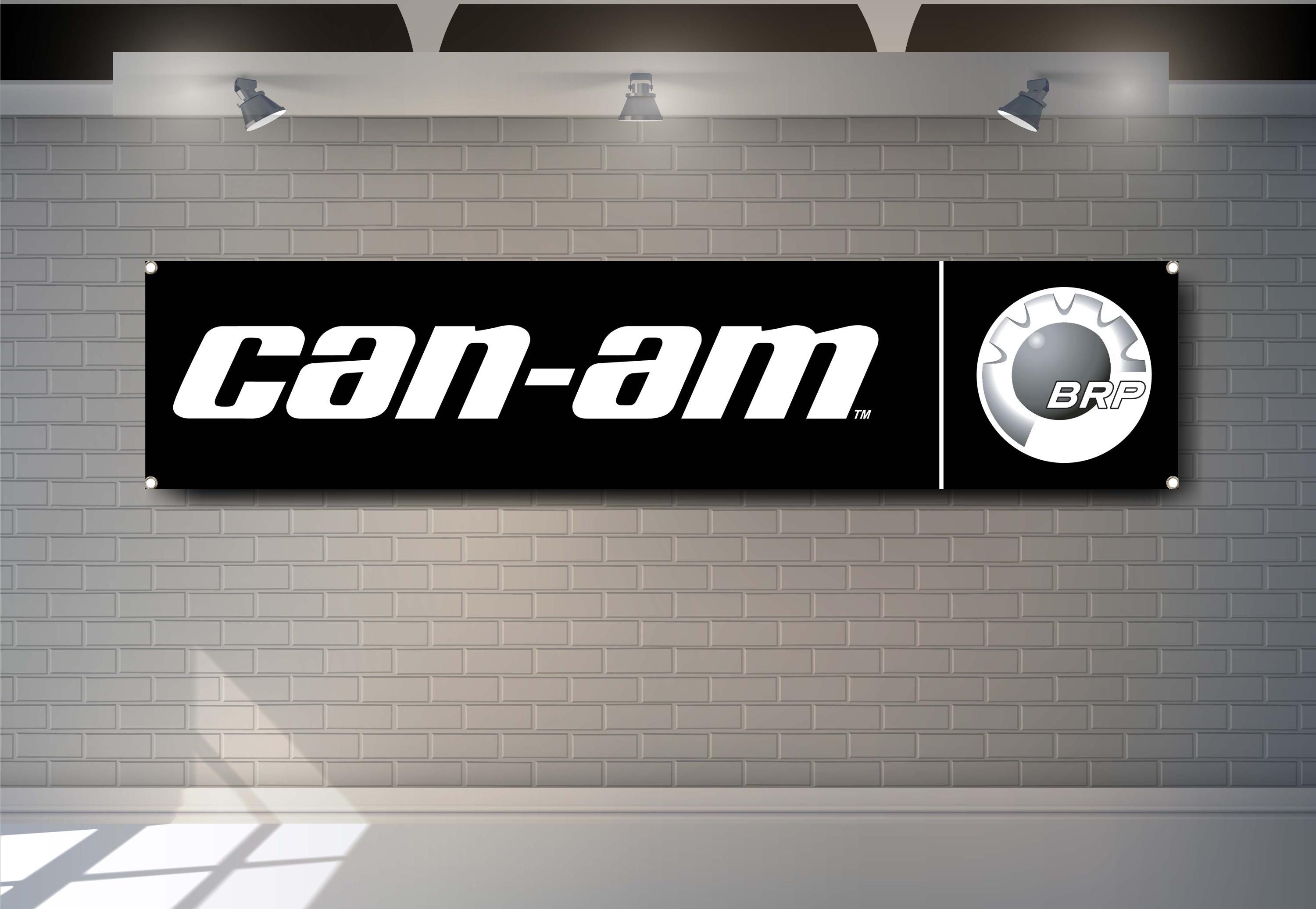 Can-am Logo Banner BRP Can-am Garage Decor Powersports Wall Flag