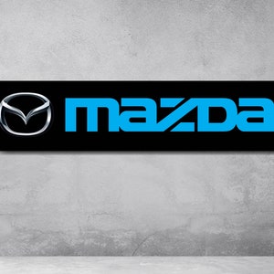 Mazda Car PVC Vinyl Banner Garage Showroom Wall Sign Decoration Workspace Car Gift