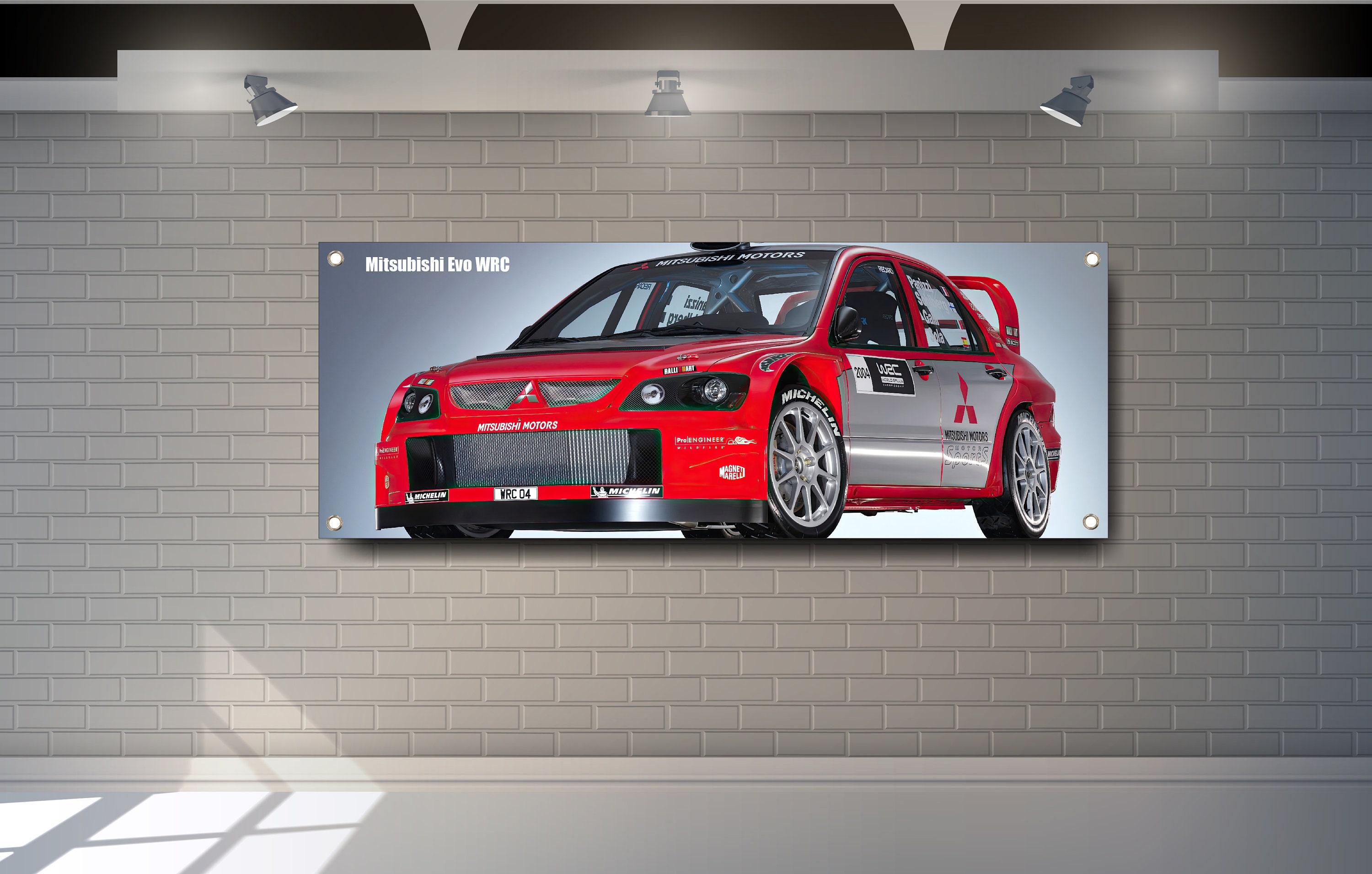 AFFICHE POSTER MITSUBISHI LANCER KARLSSON RALLYE DEUTSCHLAND 2012 WRC RALLY
