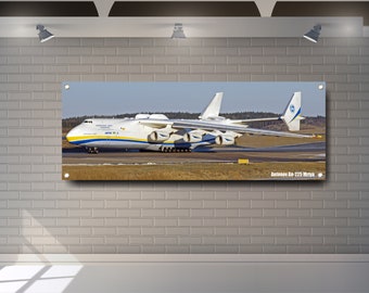 Antonov An-225 Mria Banner: PVC Vinyl Schild, Garagendekor