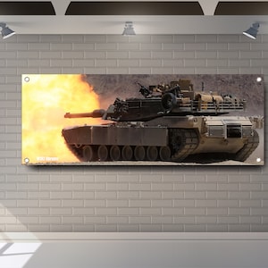 M1 Abrams Main Battle Tank PVC Vinyl Banner Garage Showroom Sign Decoration Workspace Flag Racing Poster Gift