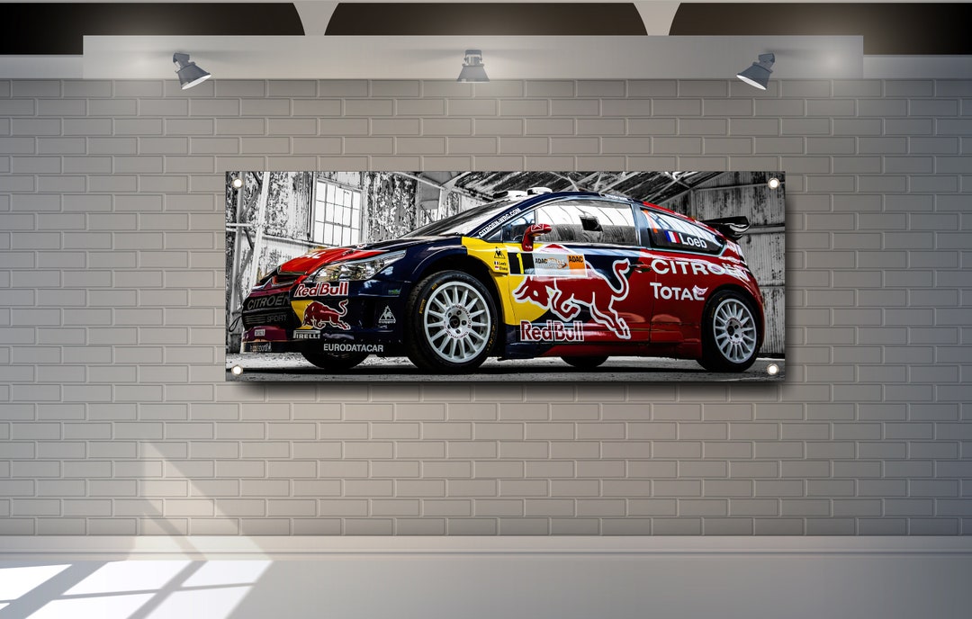 Citroën C4 WRC Rally Car PVC Banner: Garage Showroom Decoration - Etsy