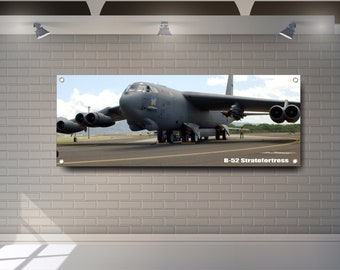 Boeing B-52 Stratofortress PVC Banner: Garage Showroom Sign