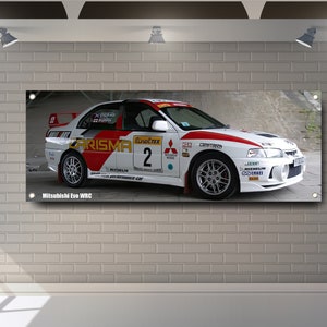 Lancer Rally Poster Buy Mitsubishi Lancer EVO WRC Rally Wall Art Cars PVC Vinyl Banner ...
