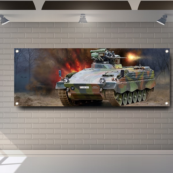 Marder IFV PVC Vinyl Banner Garage Showroom Sign Decoration Workspace Flag Racing Poster Gift