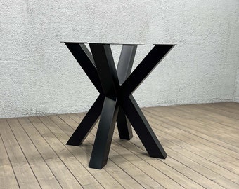 Patas de mesa de araña de comedor, base de mesa, patas de metal para tapa redonda y cuadrada