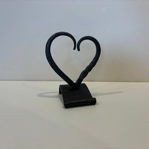 Regalo di nozze, regalo di anniversario, decorazione minimalista, cuore di ferro, regalo di anniversario di matrimonio, personalizzato