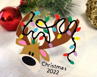 Reindeer ornament | Reindeer | Christmas ornament | Ornament | Christmas | Personalized ornament | kids | ornaments | Christmas decorations