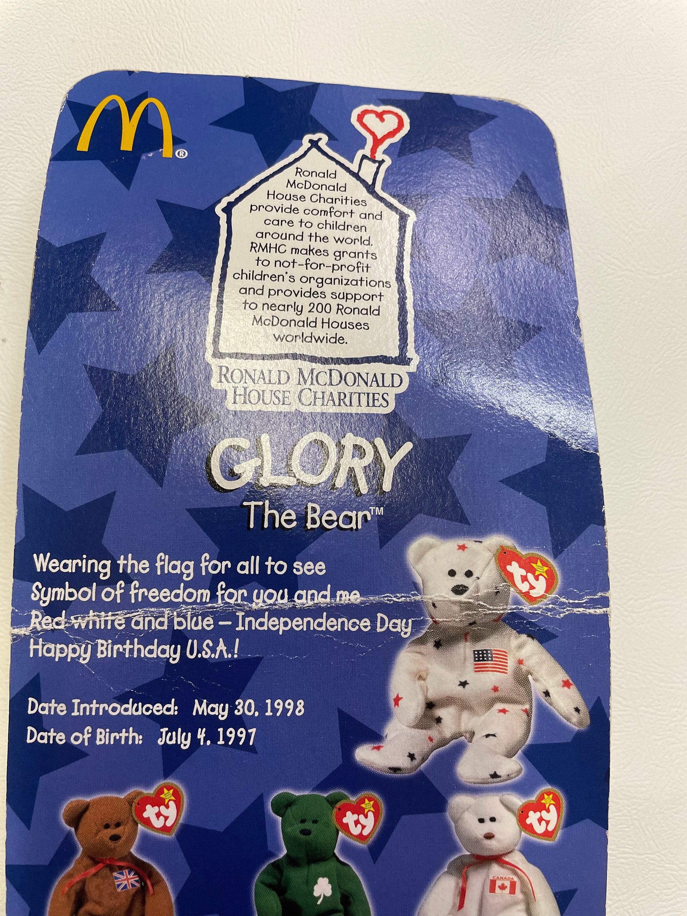 Authentic glory Ty 1997 Beanie Baby, Tag Errors RARE. Etsy