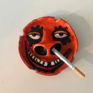 Happy Smile Face Ashtray Clay Totally Original Design  Perfect Gift