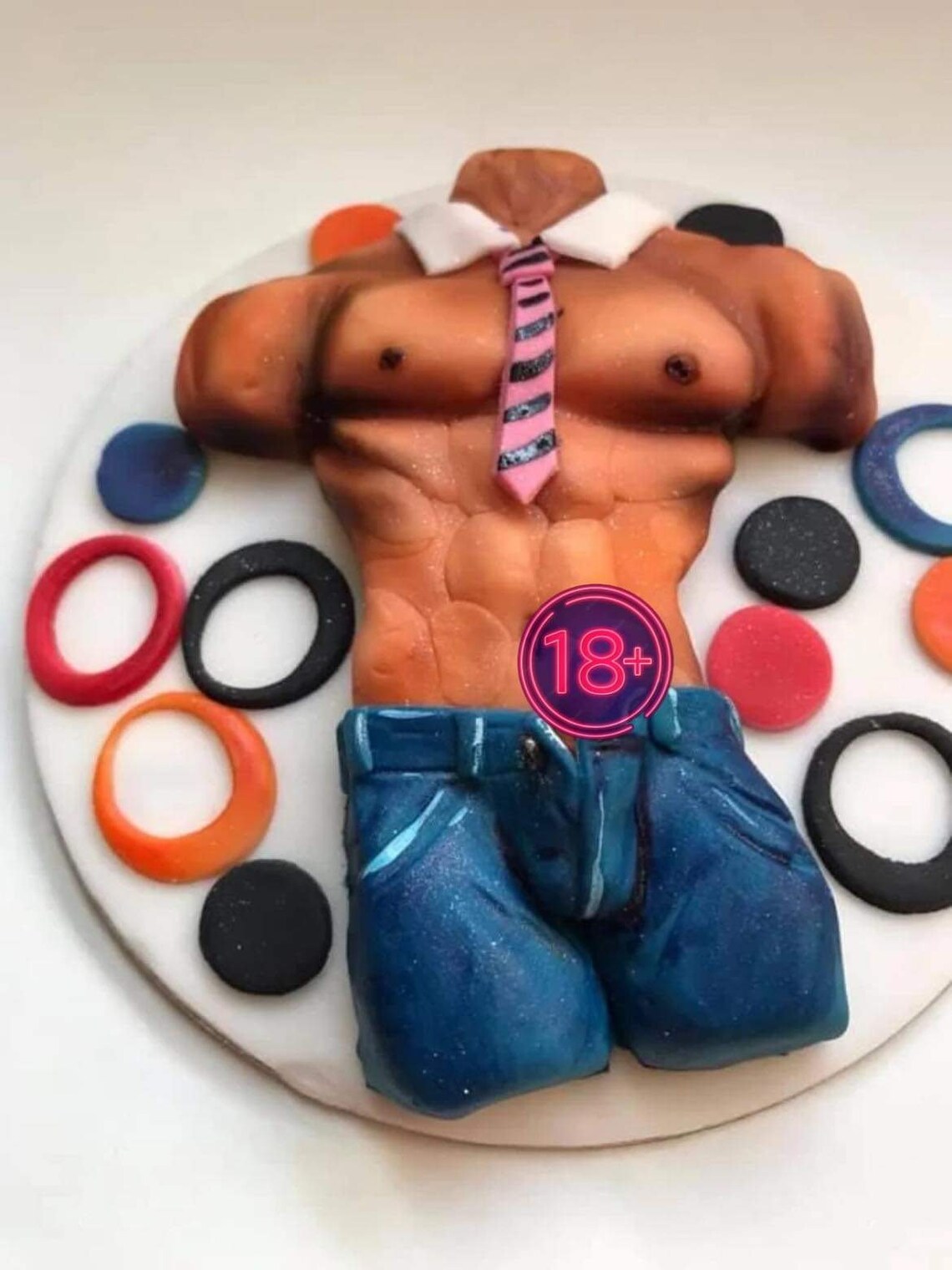 Sexy Fondant Male Body Cake Topper , Birthday Party Etsy